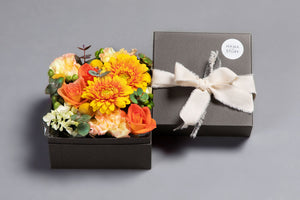 【Box Flower】  ORANGE YELLOW